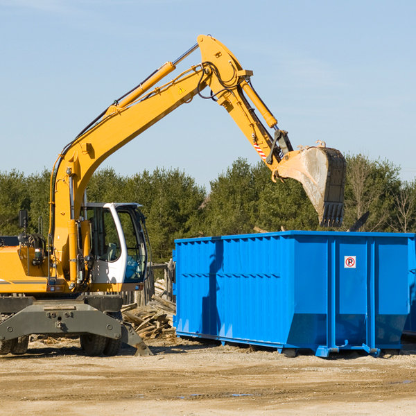 can i choose the location where the residential dumpster will be placed in Luning NV